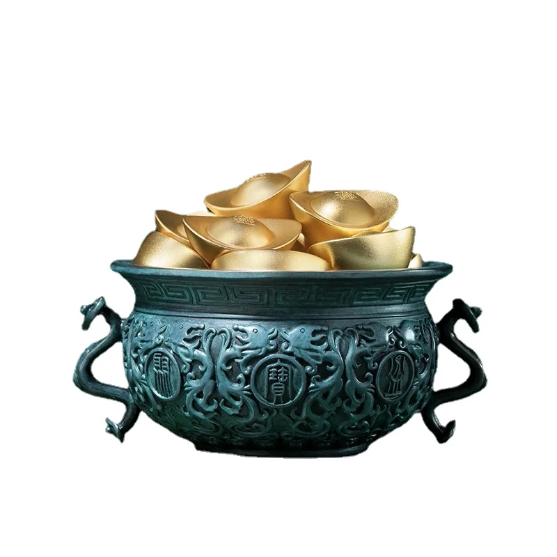 

Copper Decoration Cornucopia Coin Bank Home Decorative Crafts Feng Shui Office Opening Gift