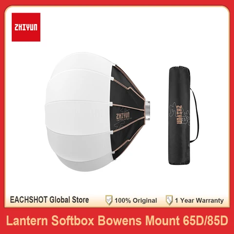 Zhiyun фонарь софтбокс 65D 85D Bowens Mount светильник диффузор светильник модификатор для Molus G60 X100 создание фотографий светодиодный видео
