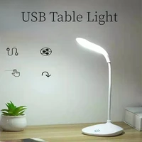 led small desk lamp usb touch intelligent rechargeable night lights children learn eye protection reading desk lamp table light