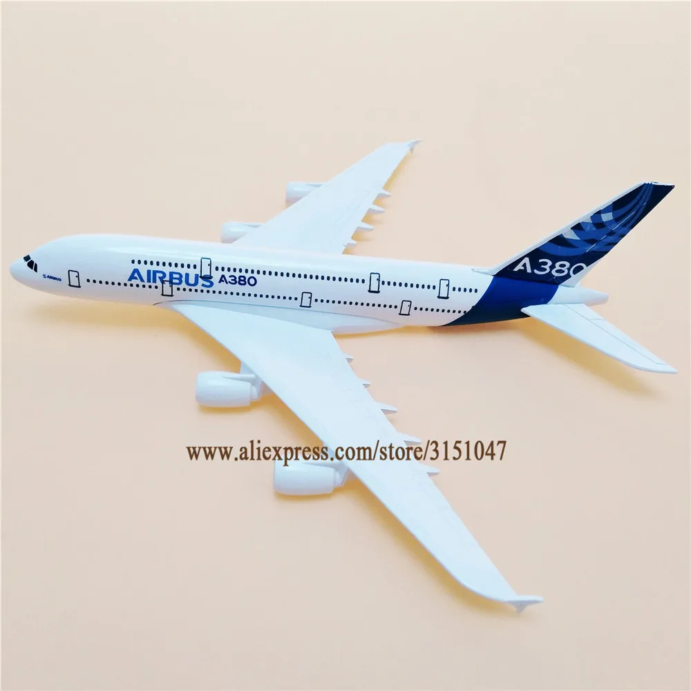 20 см воздуха прототип Аэробус A380 380 авиакомпаний модель самолета сплав металла