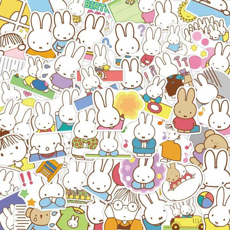 

Multiple styles Miffy Sanrio Kuromi Stitch Anime Sticker Snoopy My melody Kirby 40/50 Pcs kawaii stickers creative stickers