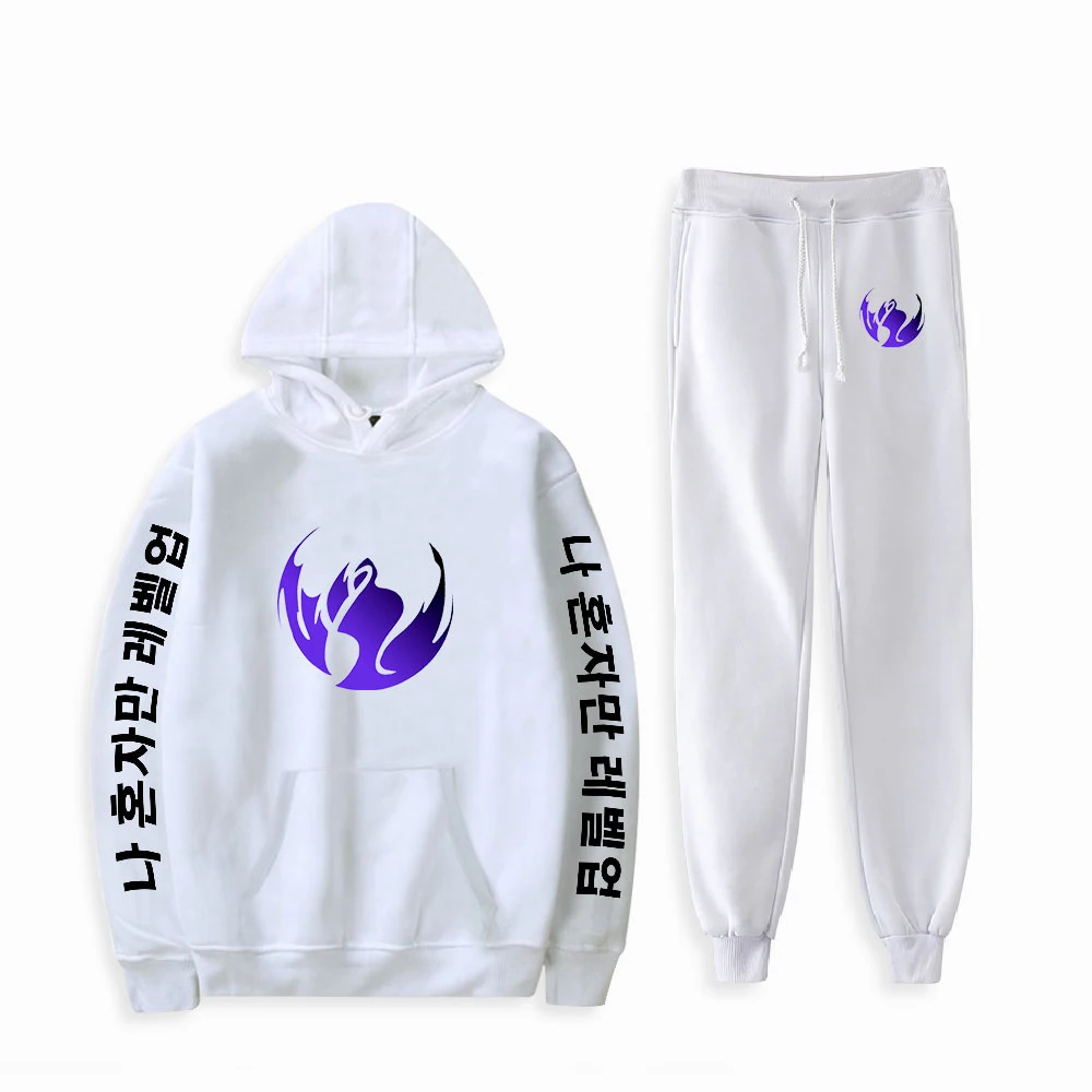 

Solo Leveling Sweatshirt Two Piece Set Hoodie+Jogger Pant Harajuku Streetwear Korean Manga Clothes Women Men's Set Plus Size