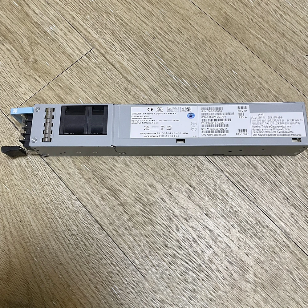

QFX5100 QFX5200 EX4550 850 Вт JPSU-850W-DC-AFI 740-053638 импульсный источник питания работает идеально, быстрая доставка, высокое качество