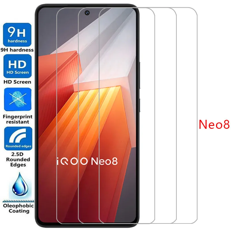 Чехол для телефона vivo iqoo neo 8 pro защита экрана из закаленного стекла iqooneo8 neo8 8pro neo8pro