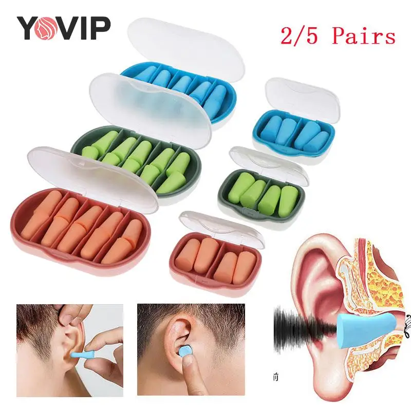 

2/5 пар, шумоподавляющие затычки для ушей