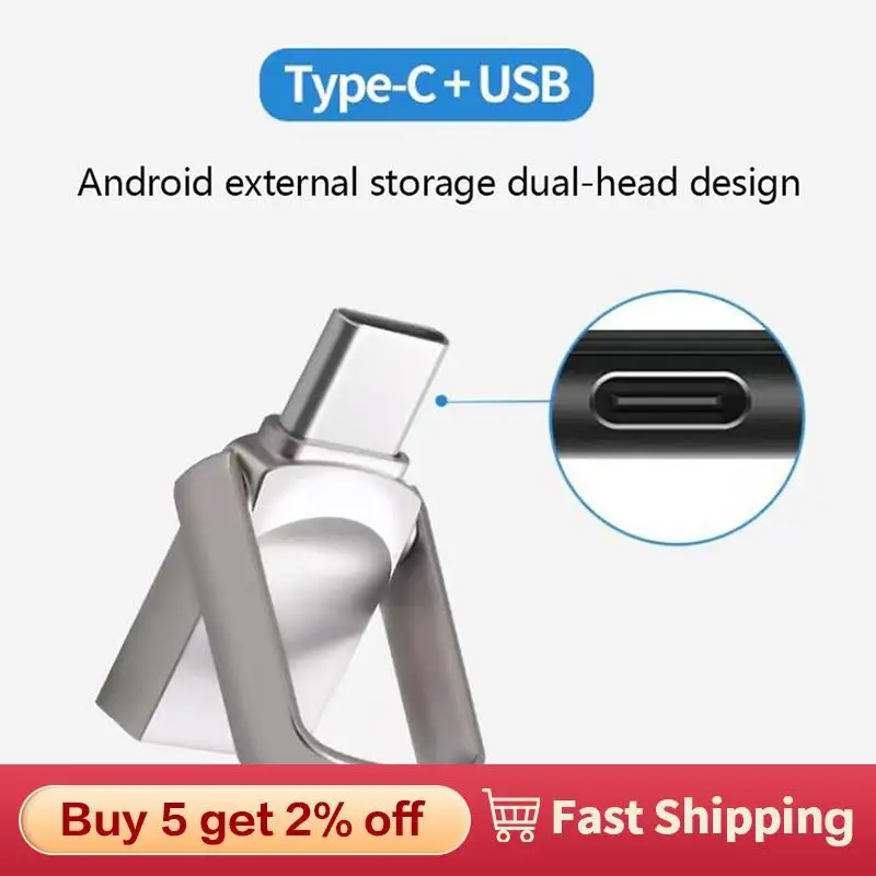 

Металлический Мини USB флеш-накопитель типа C, 1 шт.