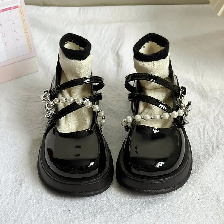 Женские повседневные туфли на платформе искусственная кожа толстая подошва