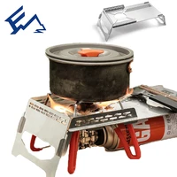portable outdoor stove stainless steel windproof collapsible gas stove table quick lock camping accessories bbq equipment picnic