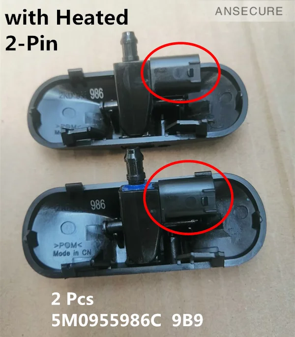 

OEM Омыватель лобового стекла с подогревом, распылительная форсунка, водяной распылитель для Skoda Superb 3T Fabia NJ Yeti Kodiaq Karoq Seat Alhambra 5M0955986C/985C
