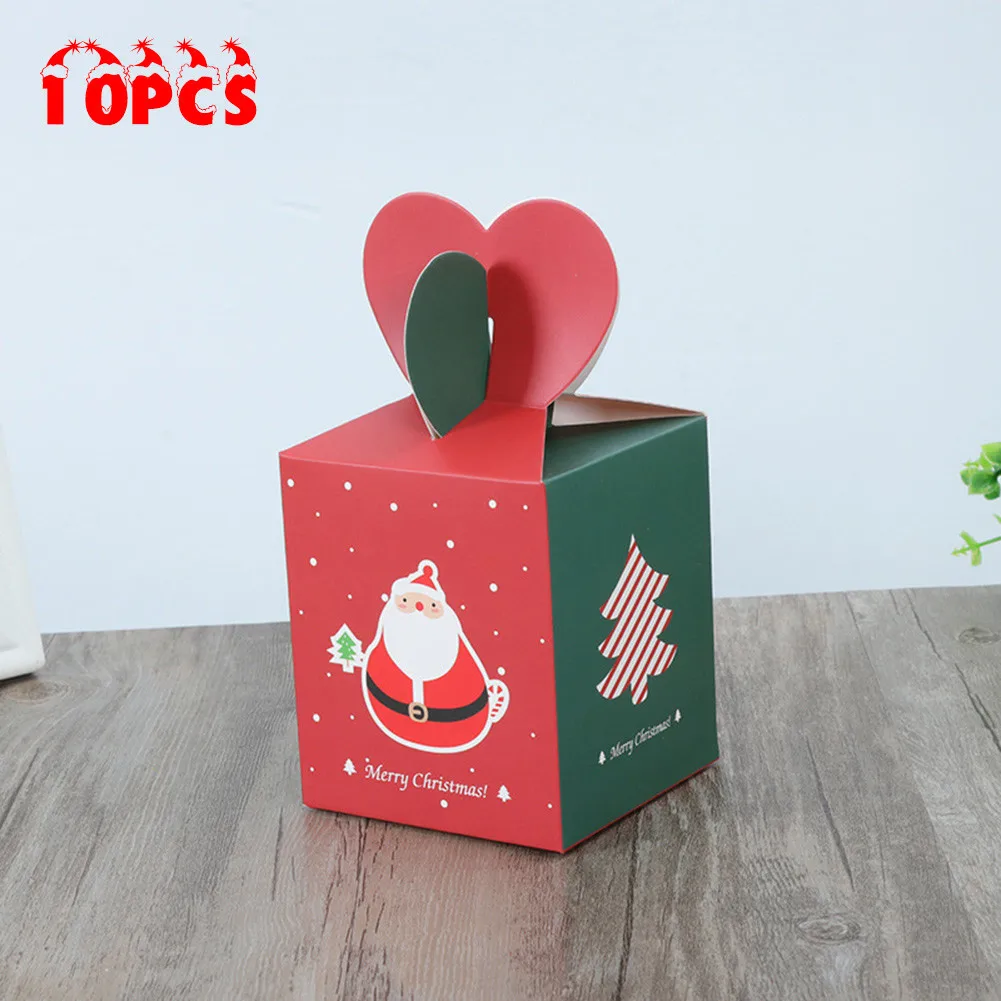 

Paper Gift Boxes Wrapping Bag Xmas Candy Boxes Cardboard Christmas Creative Package Pouch High Quality Practical