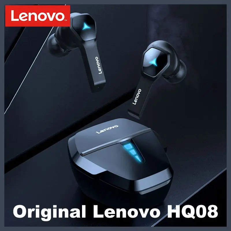 

Lenovo HQ08 TWS Wireless Bluetooth Headphones With Microphone 400mAh Charging Box Earphones AAC HIFI Music Headset Gamer Earbuds