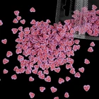 Светильник лые искусственные хлопья 3D Любовь Сердце Форма кусочек акриловая глина дизайн ногтей Стразы для маникюра
