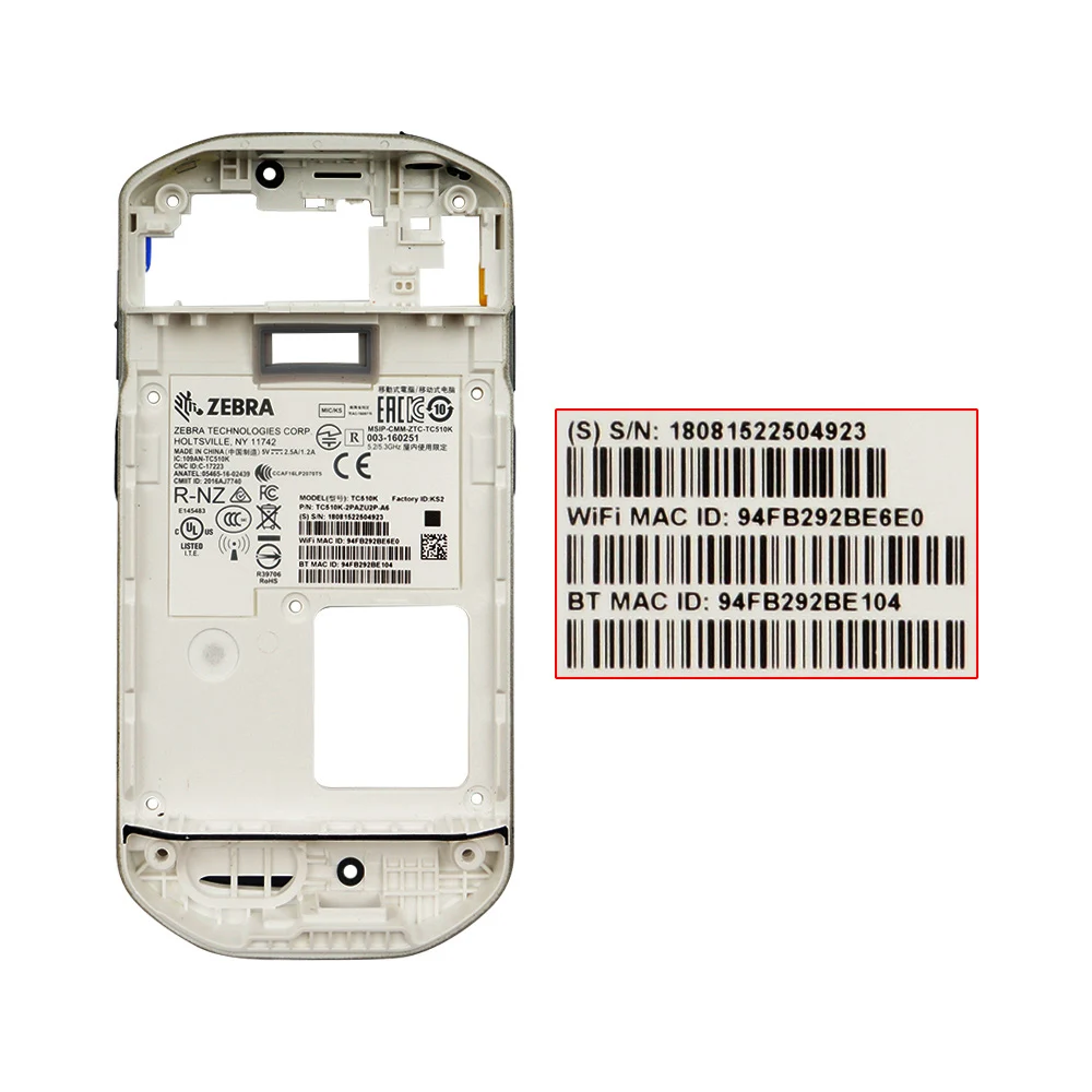 

Middle Cover with Side Button Replacement for Zebra Motorola Symbol TC51 TC510K TC56