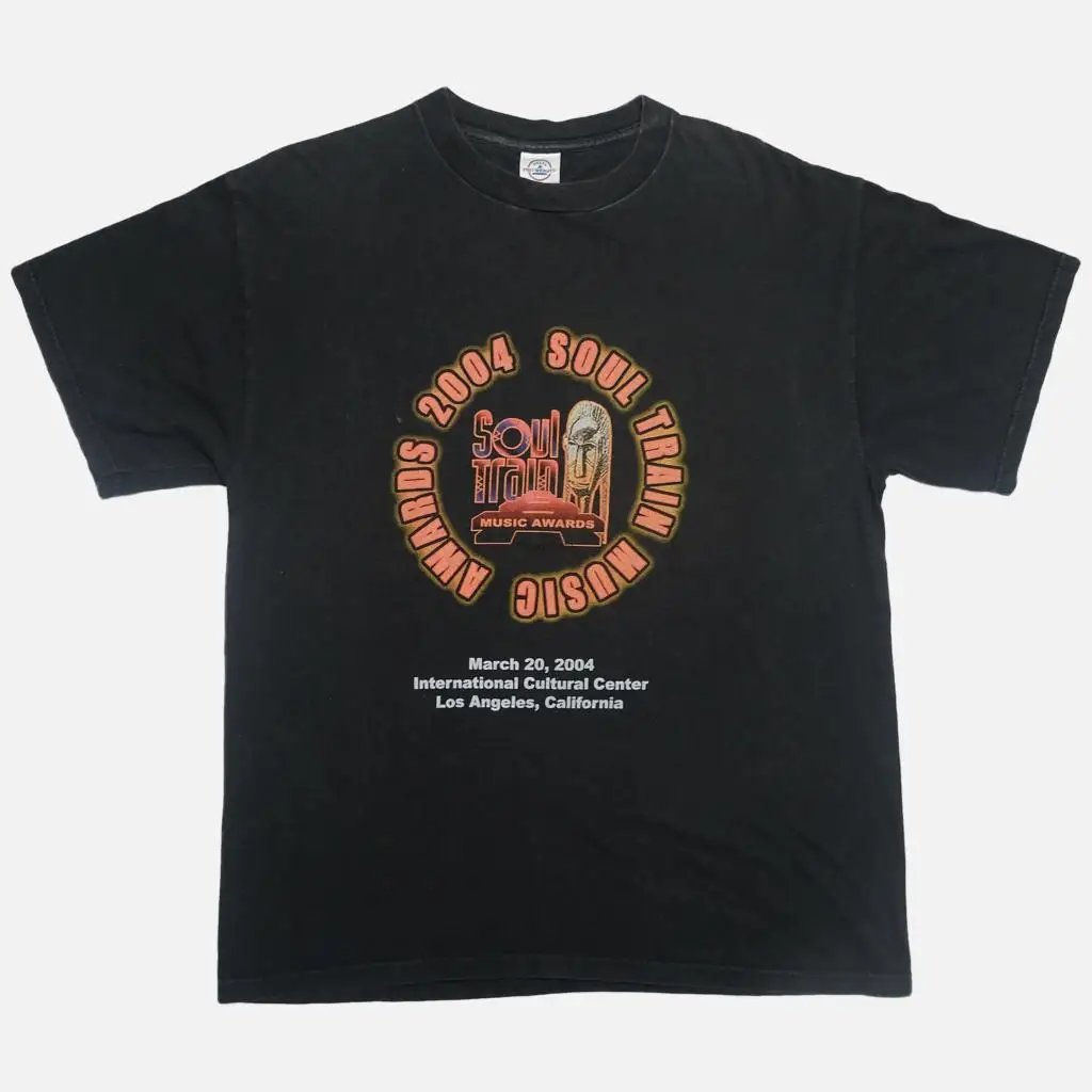 Мужская Винтажная Футболка 2004 футболка со шлейфом и музыкальной наградой |