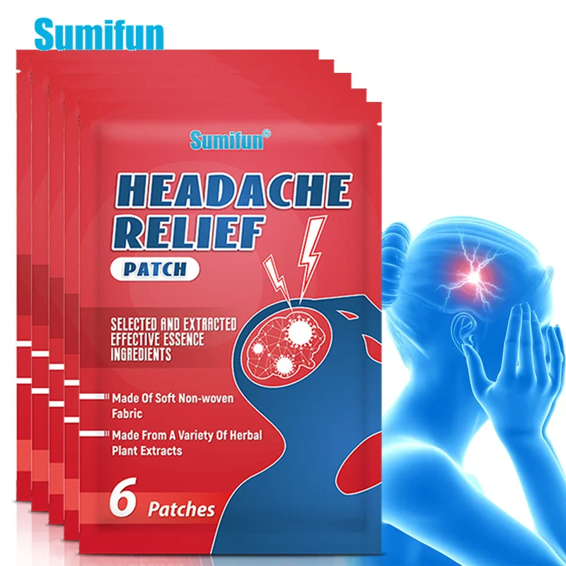 

30Pcs Sumifun Headache Care Patch Treat Migraine Dizziness Sticker Body Relaxation Pain Relief Acupuncture Point Massage Plaster