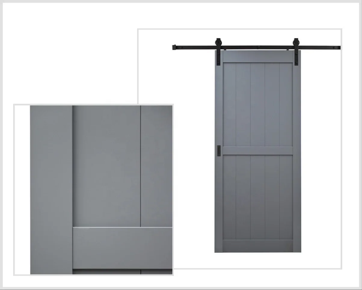 

DIY Pvc Modern slat mdf sliding barn door interior for house
