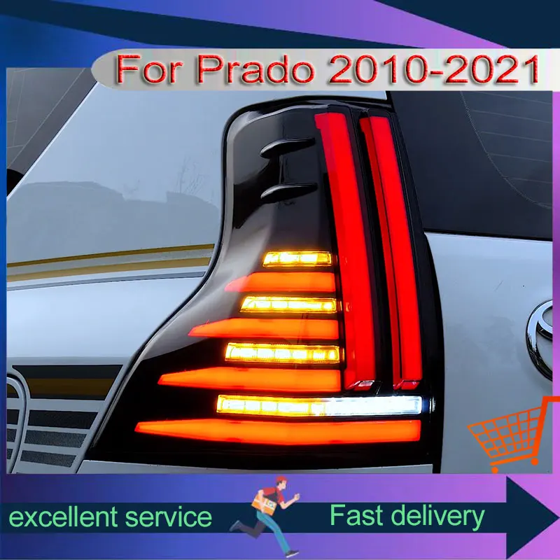 

Car For Toyota 2010-2021 Prado LC150 Taillight Upgrade DRL Rear Light Tail Lamp LED Dynamic Turn Signal Brake Auto Accessories