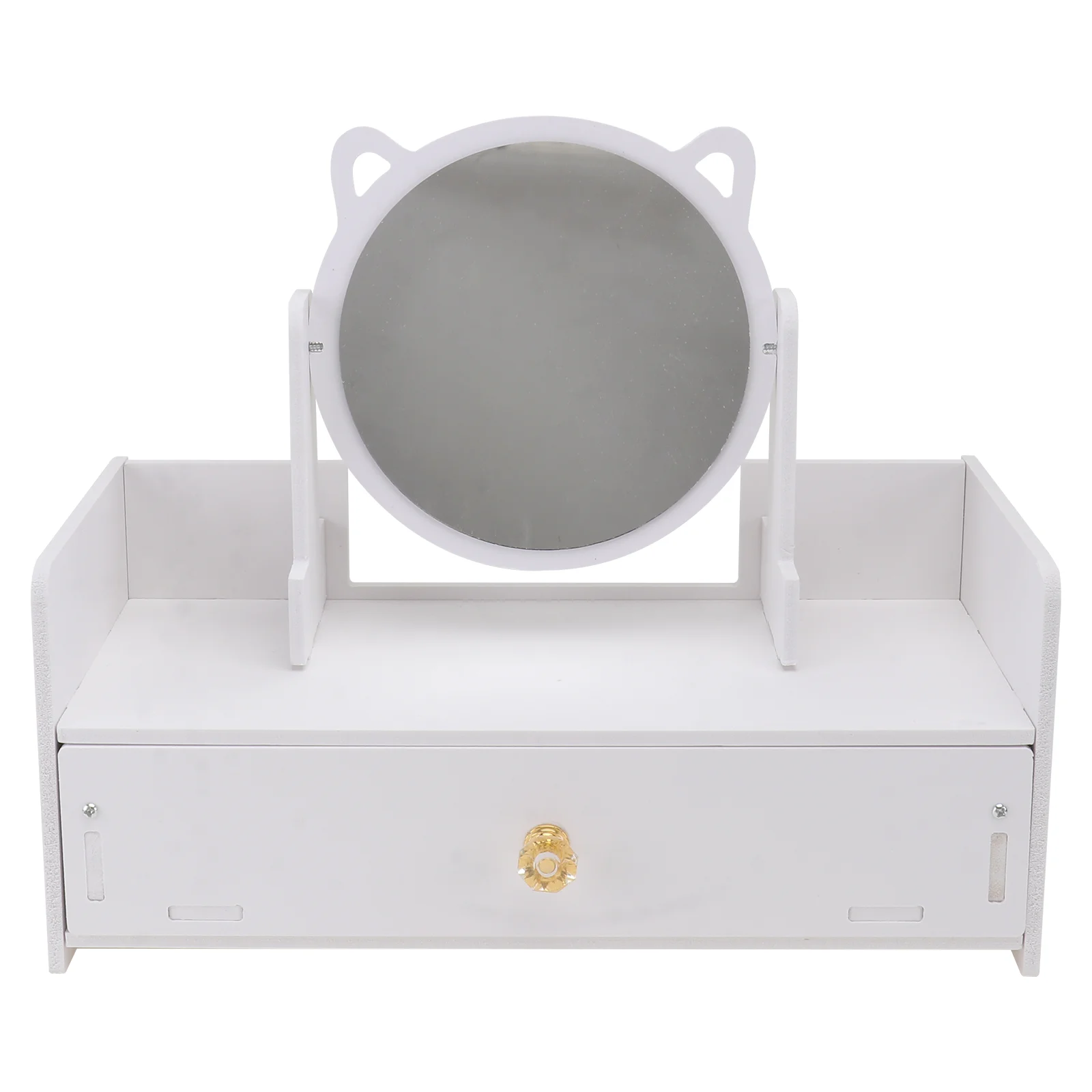 

1pc Cosmetics Mirror Storage Box Practical Convenient Desktop Mirror Storage Box