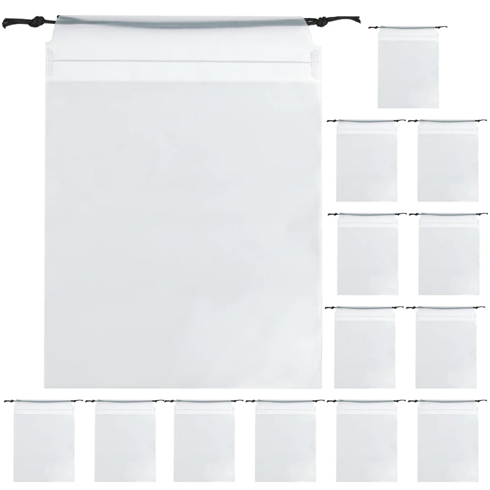 

14 Pcs Travel Shoe Bag Pull String Drawstring Bags Storage Waterproof Pouches Dust Shoes