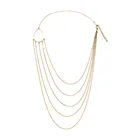 Женское Двухслойное ожерелье-цепочка Фигаро из нержавеющей стали