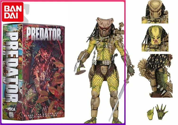 

Экшн-фигурка NECA Predator eloer:the golden angel ultimate edition, Коллекционная модель, игрушка в подарок, 18 см
