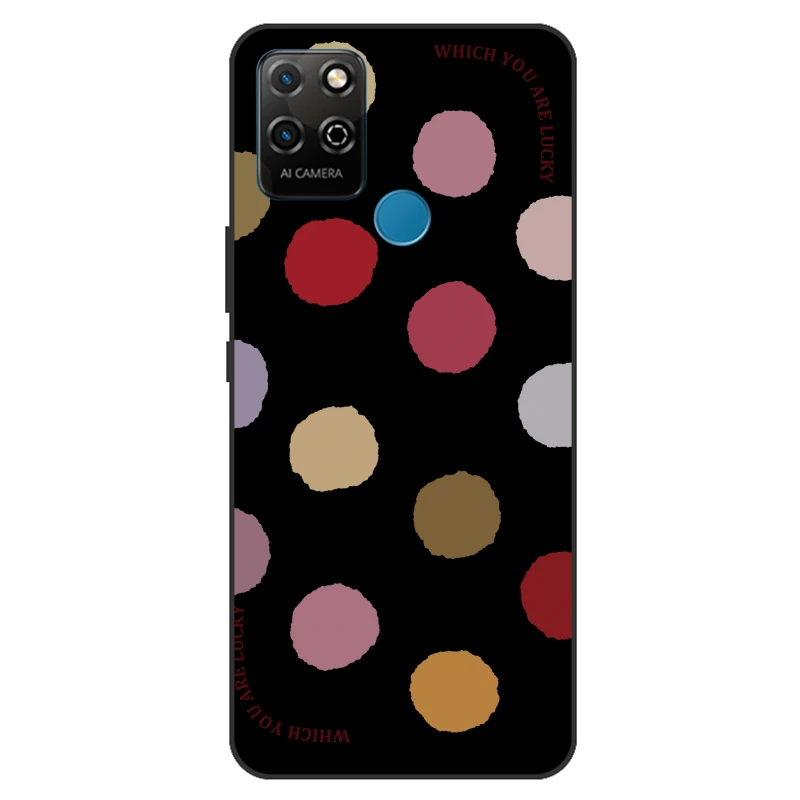 Чехол для Huawei Honor Play 5T стильный мультяшный чехол черный силиконовый телефона Play5T