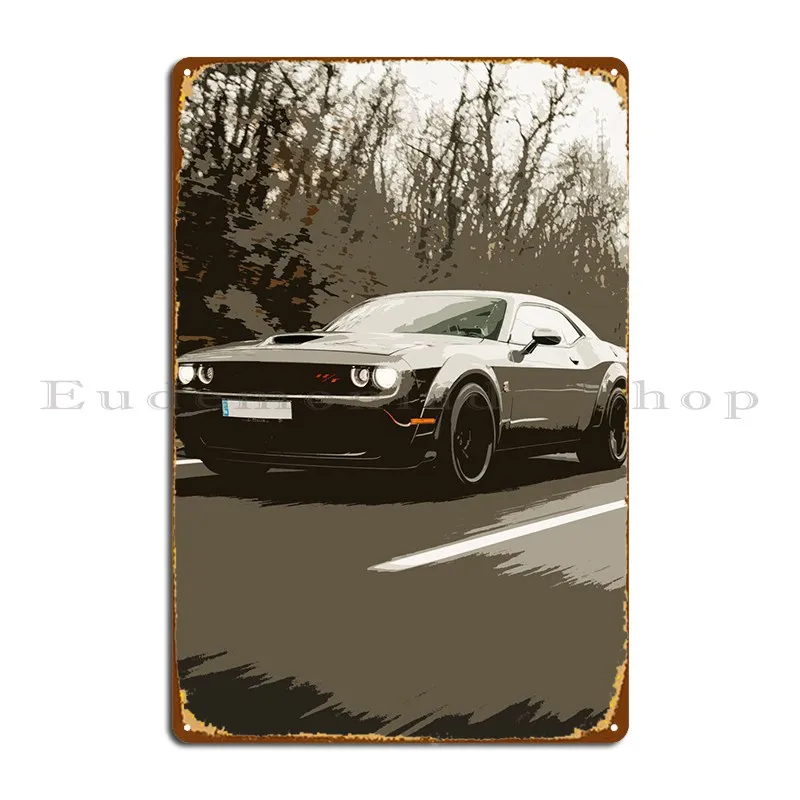 

Автомобиль Challenger мышечный автомобиль металлические знаки создавать Украшение Клуб под заказ Жестяная Табличка на гараж постер