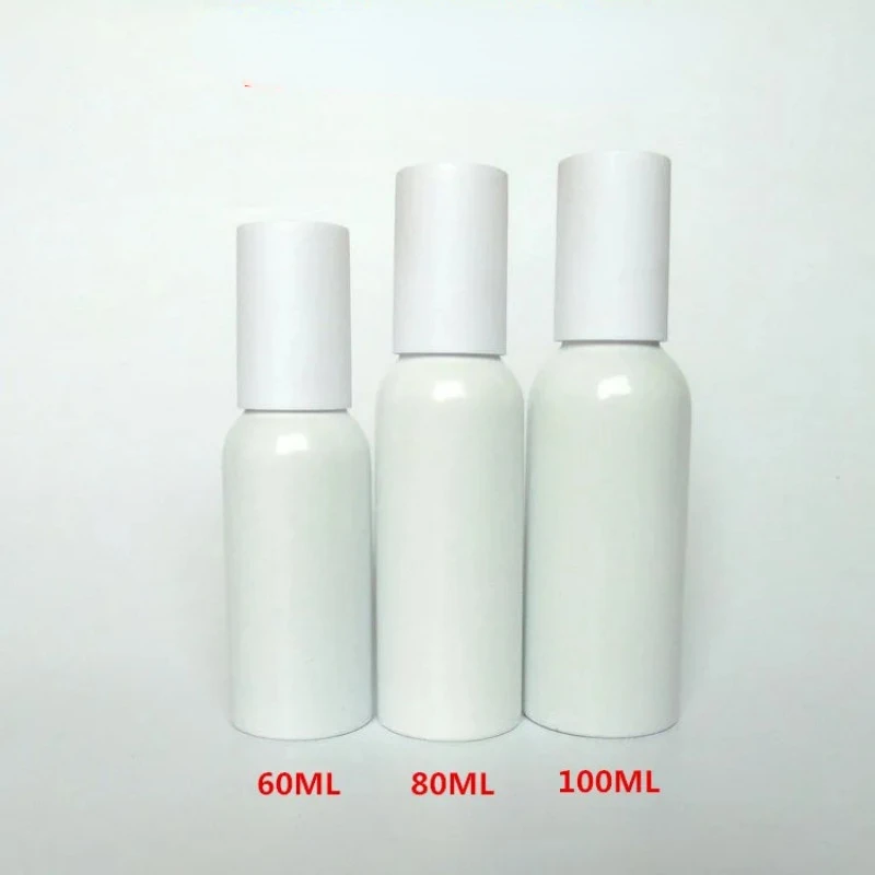 Алюминиевая белая пустая бутылка для распыления 2 шт. 20/30/50/60/80/100/150 мл