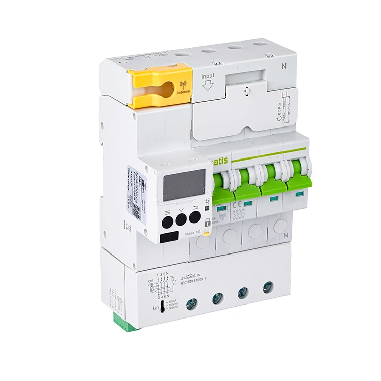 

Quality first China circuit breaker 4P 230V 50HZ MT61GR-4GT small smart circuit breakers with 4G communication types