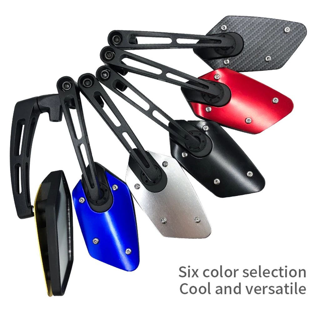 

Universal Motorcycle Aluminum Rear View Handle Bar End Side Rearview Mirrors 360 Degree Adjustable Rearview Mirror Accessories