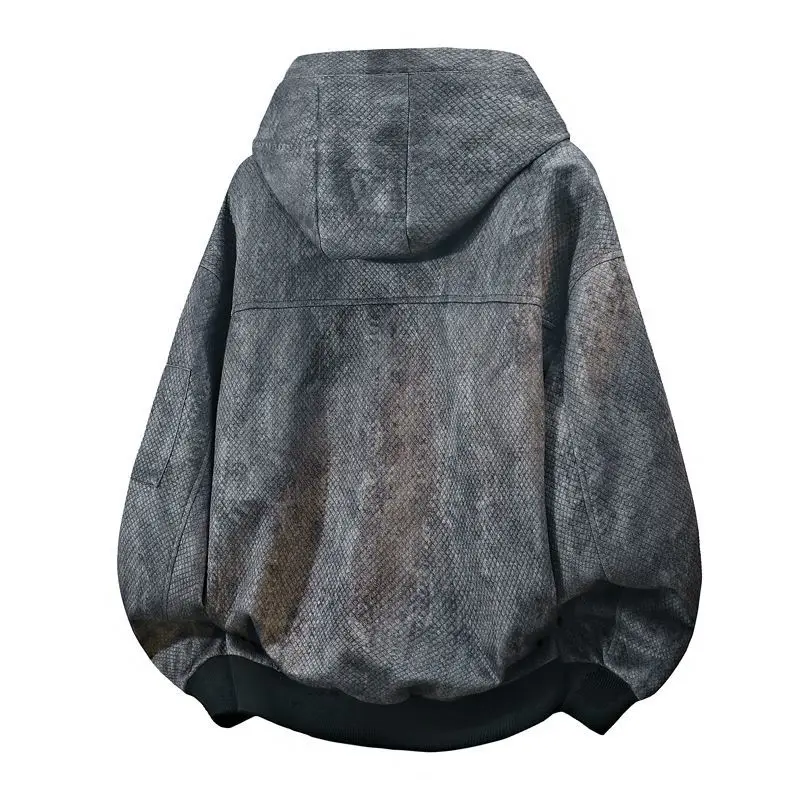 Мужская куртка Harajuku American Tie Dye, винтажное пальто с капюшоном, весенне-осеннее свободное повседневное молодежное уличное пальто в гонконгском стиле, модная (art.: 3920d3bd4281a) - 3920d3bd4281a