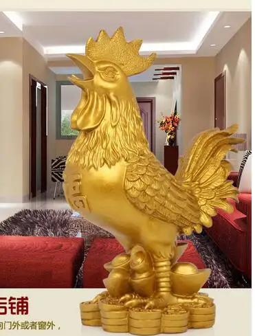 

Рождественские Украшенные кусочки из чистой меди с курицей декоративные кусочки петушиных животных декоративная статуя