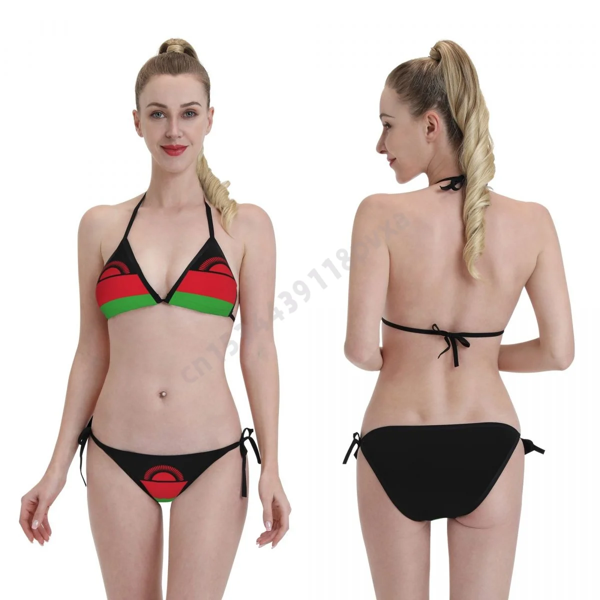 

Women Bikini Set Malawi Flag Swimwear Mujer Girls Sexy Swimsuit Swimwear Micro Bikini Summer Bathing suit