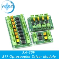 pc817 4 way optocoupler isolation board transformer adapter module 3 6 30v drive optoelectronic isolation module pc 817