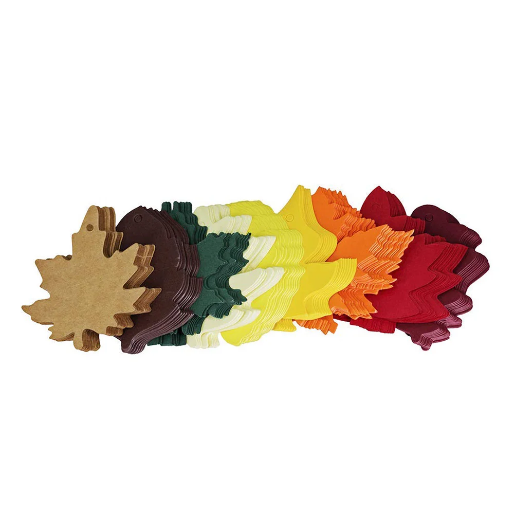 

Paper Tags Leaf Kraft Tag Gift Thanksgiving Maple Post Message Sign Table Decorates Decor Set Thankgiving Leaves Blank Fall
