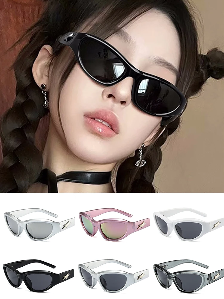 

2023 Star Luxury Punk Sunglasses Women Retro Design Y2K Sun Glasses Men Goggle Shades UV400 Fashion Eyewear