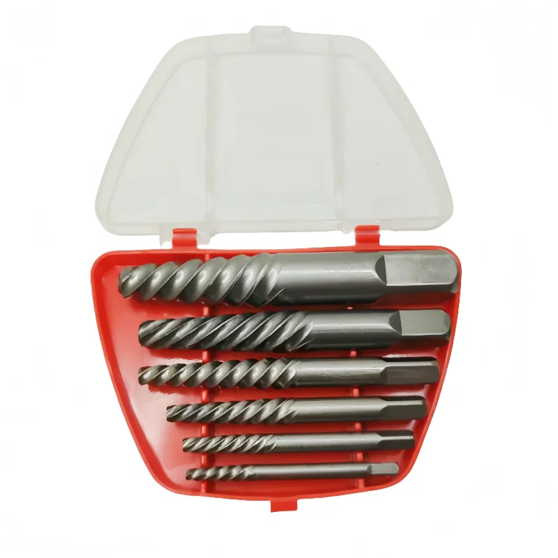 

Набор из 6 шт., инструмент для удаления сломанных болтов, инструмент для удаления сломанных болтов, 40cr CRMo, стальной набор для извлечения поврежденных гаек, болтов