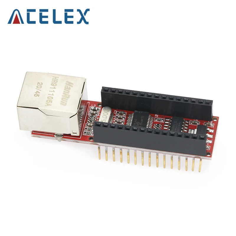 Щит Ethernet Nano V3 ENC28J60 микрочип HR911105A веб-Серверная плата Ethernet