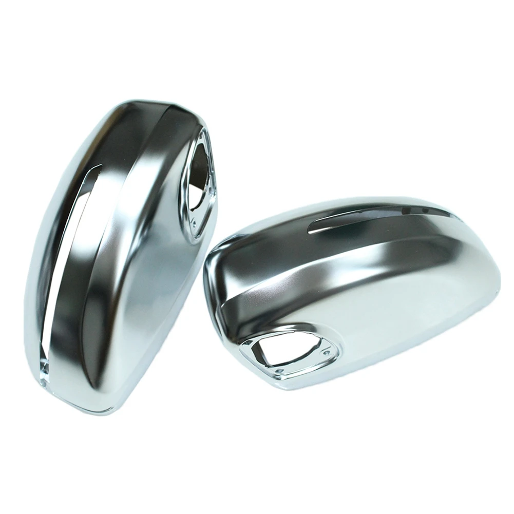 

1 Pair Matte Chrome Side Wing Mirror Cover Rearview Mirror Caps For-Audi TT MK2 TTS TTRS 8J 2006-2014 R8 2007-2011