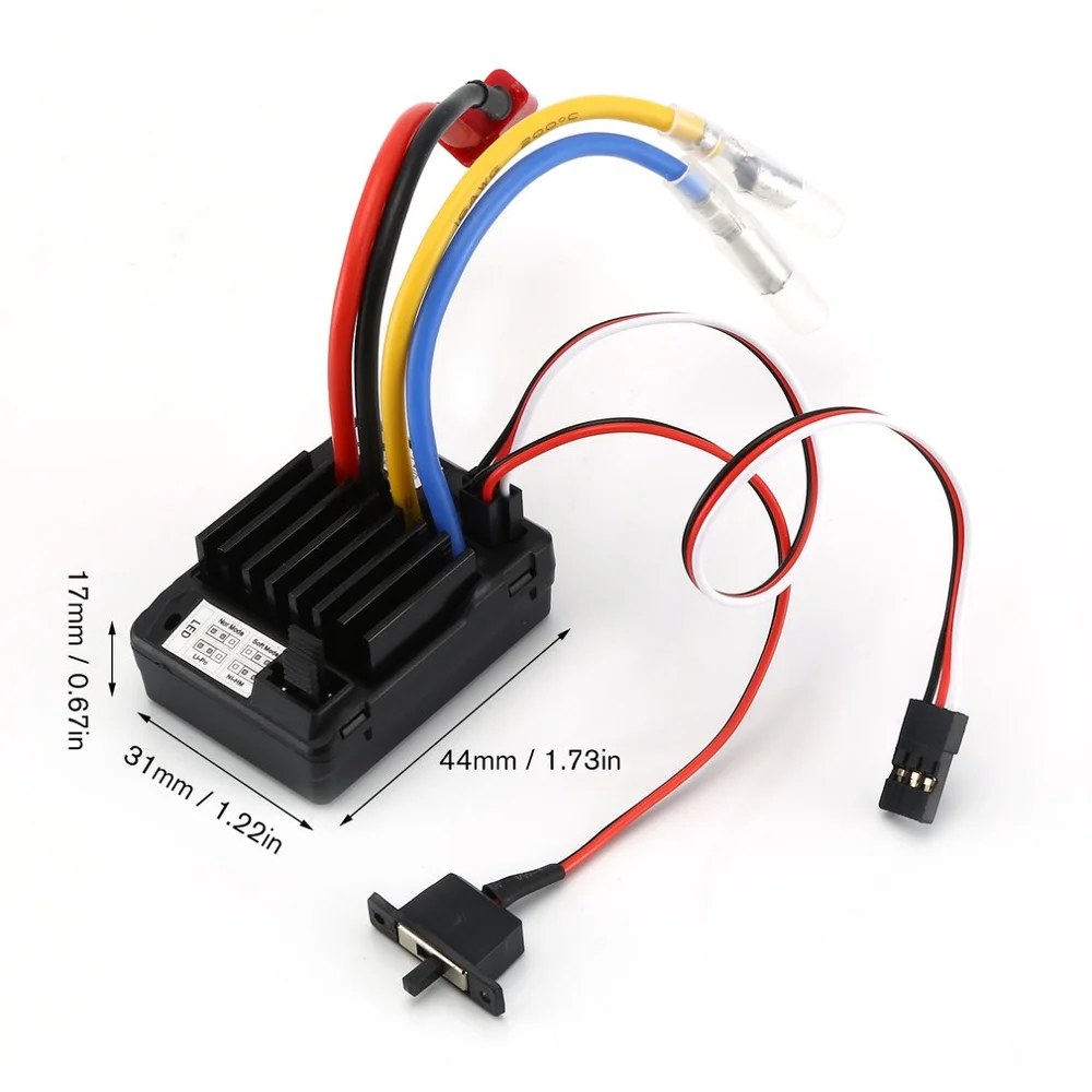 

60A Electric Tuning Waterproof 60A Motor Climbing ESC Car Kit for Climbing Cars Trucks Off-road Vehicles Flat Sports Cars