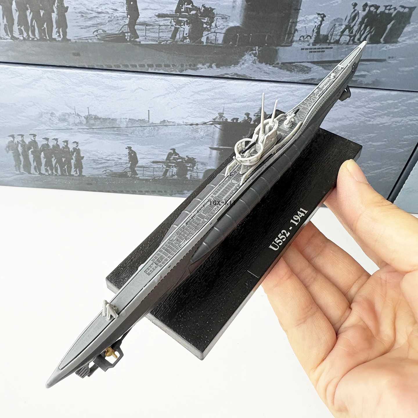 Фото Масштабная модель американской подводной лодки U-Boat 1/350 U47 U552 U181, литая металлическая готовая модель военного корабля, коллекционный сувенир, подарок №3