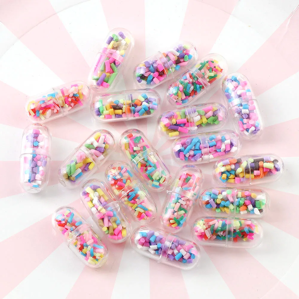 10 шт./партия мини-капсулы для украшения телефона