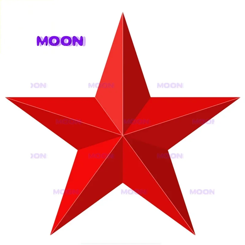 

Персонализированная пятиконечная звезда, модная 3D наклейка для автомобиля, красная звезда, украшение для мотоцикла, Виниловая наклейка для автомобиля