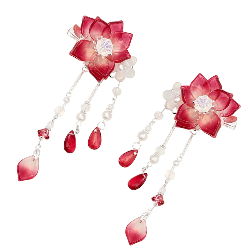 

1 пара цветочных заколок для волос, красивые шикарные детские подарки, детские заколки для волос, аксессуары для волос