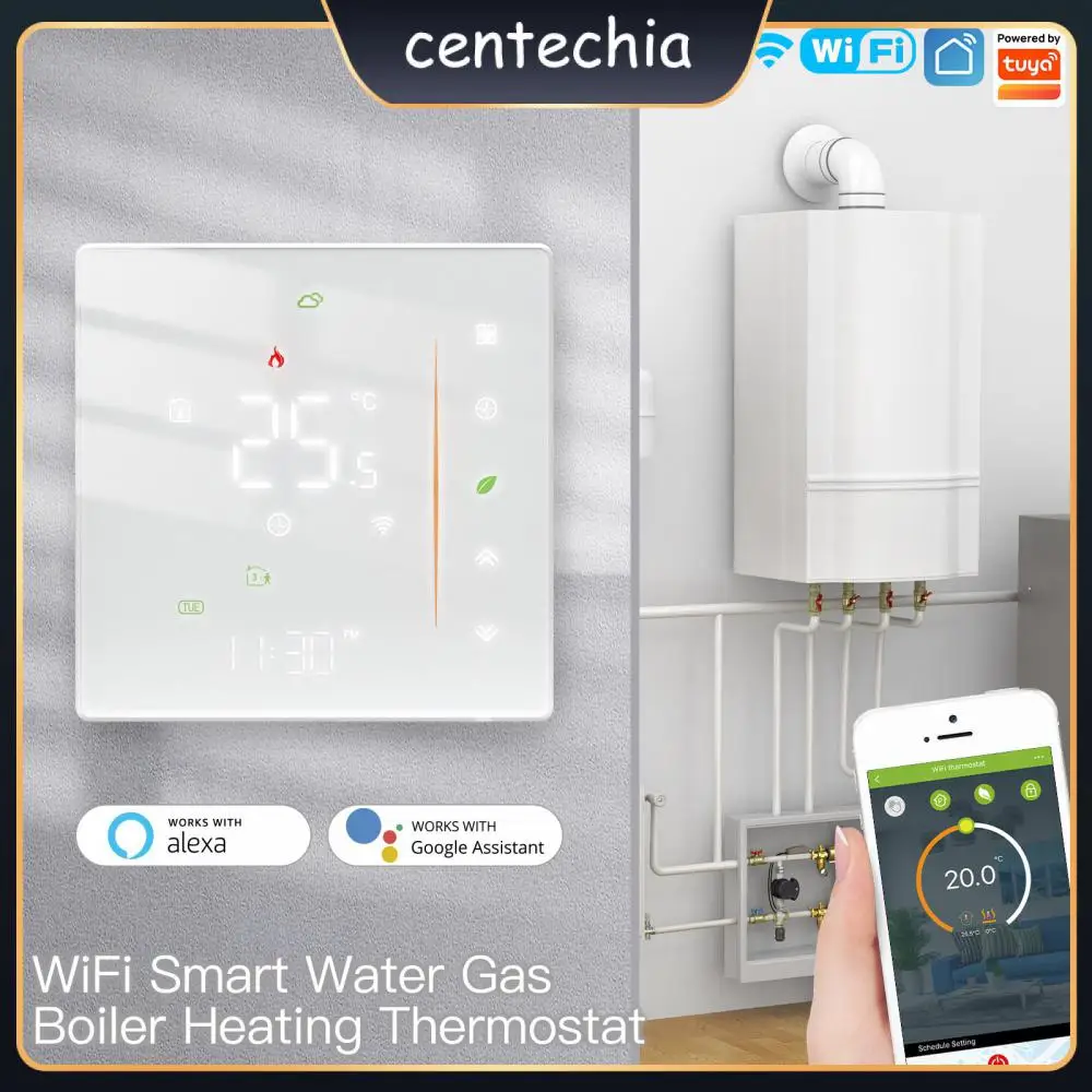 

Gas Boiler Lcd Display Tuya Wifi Temperature Remote Controller Touch Screen For Electric Floor Heating Water Warm Floor Heating