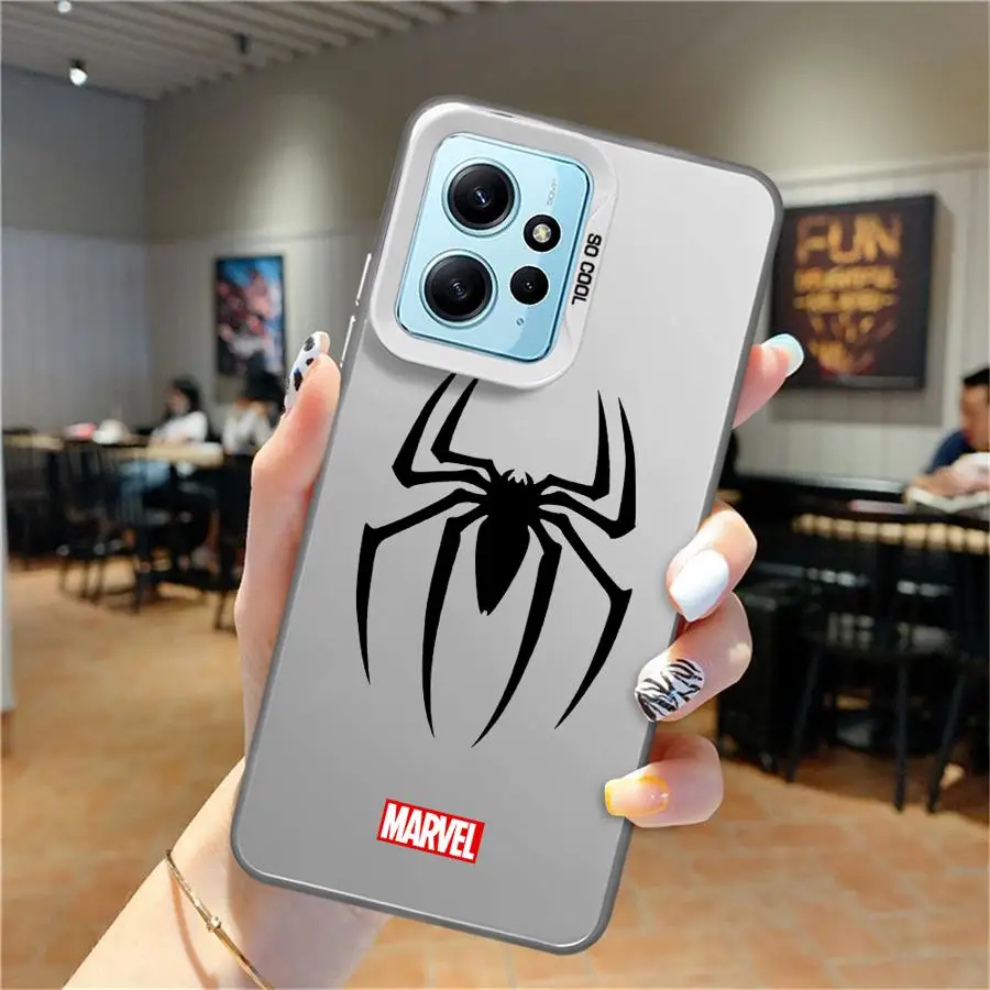 Чехол для телефона с логотипом Marvel Spider Man Iron Xiaomi Redmi Note 13 12 Pro 10 11s 12S 11 Plus 10s Cover