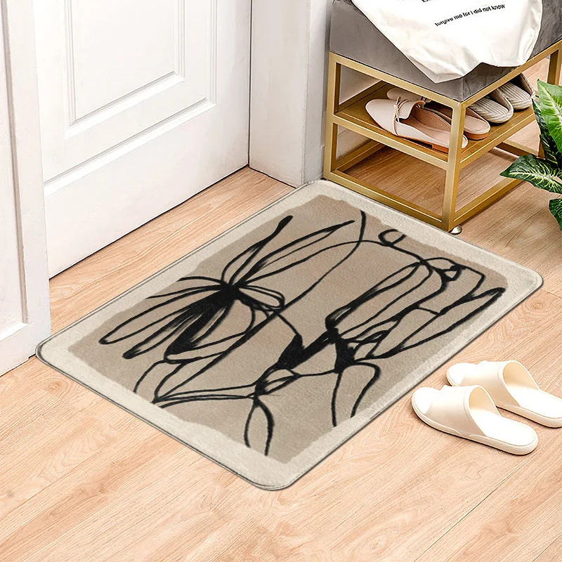 Ins Интернет Популярный одинаковый дверной коврик Moran Ditu Иллюстрация Коврик для