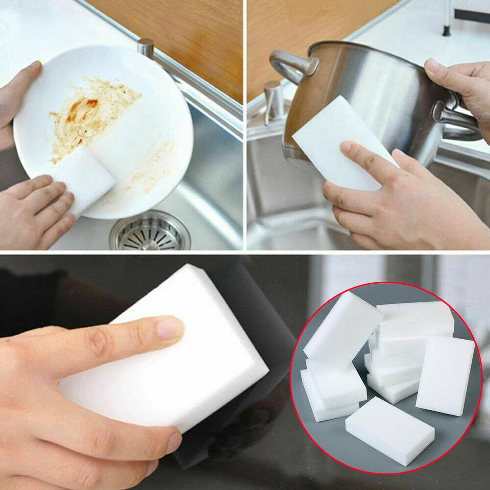 

10Pcs 60*20*100mm Magic Sponge Foam Cleaner Nano Sponge Kitchen Sponge Bathroom Household Cleaning Tools Kitchen Accessories