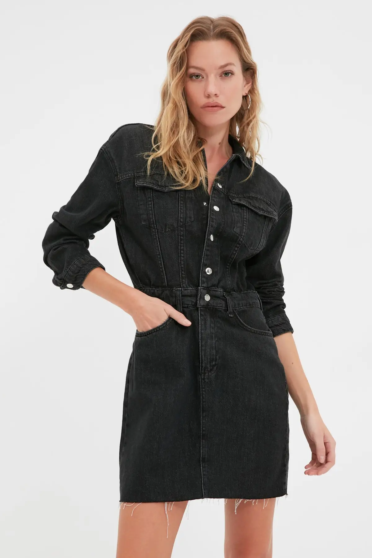 

Trendyol Mini Denim Dress TWOAW22EL1645