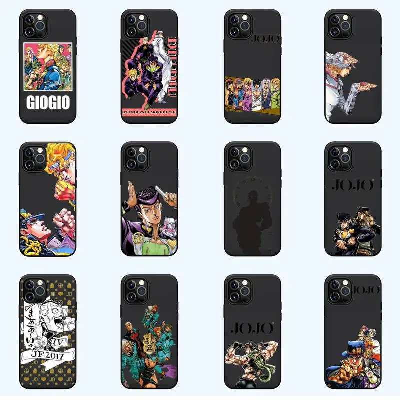 

Jojo Anime Bizarre Adventure Phone Case For iPhone 13 12 11 mini pro XS MAX 8 7 6 6S Plus X SE 2020 XR